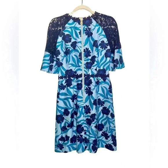 Draper James Blue Buttercup Bloom Floral Dress Size 6 - Picture 5 of 15